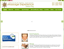 Tablet Screenshot of massageexperiencesk.com